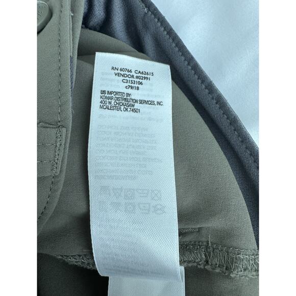 Eddie Bauer Convertible Tech Pants Mens 32x30 Green Nylon Spandex Outdoor Hiking - Picture 13 of 15